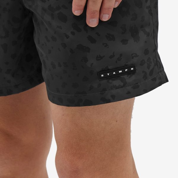 STAMPD Leopard Swim Short