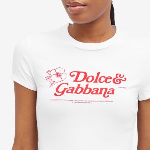 Dolce & Gabbana Flower Logo T-Shirt