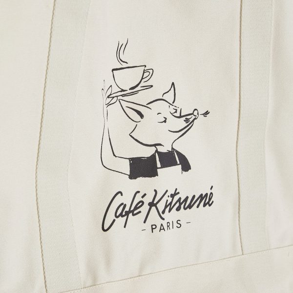 Maison Kitsune Café Kitsuné Fox Tote Bag