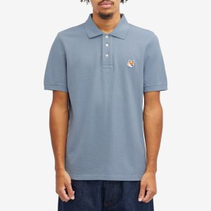 Maison Kitsune Fox Head Patch Regular Polo Shirt