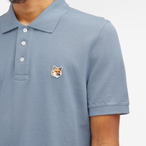 Maison Kitsune Fox Head Patch Regular Polo Shirt