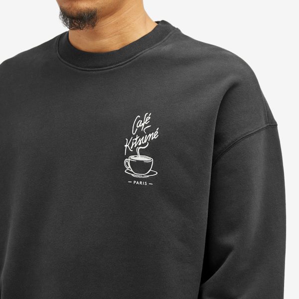 Maison Kitsune Café Kitsuné Coffee Cup Relaxed Sweatshirt