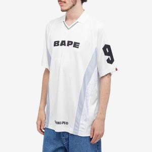 A Bathing Ape Logo Relaxed Soccer Jersey