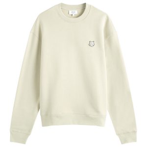 Maison Kitsune Bold Fox Head Patch Comfort Crew Sweatshirt