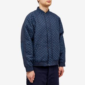 Blue Blue Japan Sashiko Embroidered Bomber Jacket