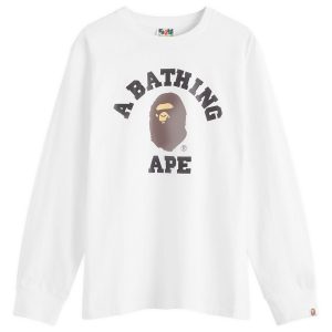 A Bathing Ape Long Sleeve College T-Shirt