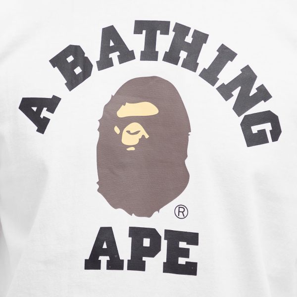 A Bathing Ape Long Sleeve College T-Shirt