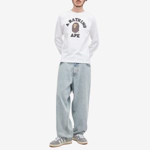 A Bathing Ape Long Sleeve College T-Shirt