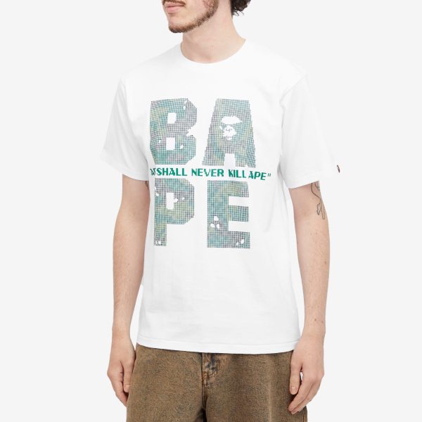 A Bathing Ape Bitmap Logo T-Shirt