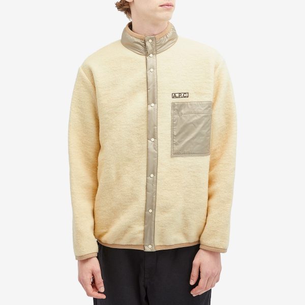 A.P.C. Ewan Wool Fleece Jacket