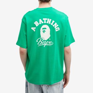 A Bathing Ape Cursive College Logo T-Shirt