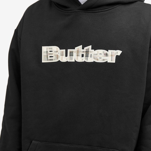 Butter Goods Plaid Applique Logo Hoodie