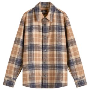 A.P.C. Bobby Wool Plaid Overshirt