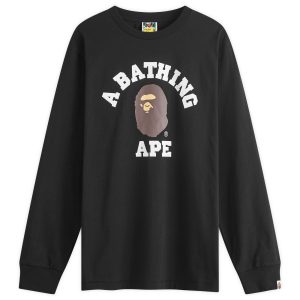 A Bathing Ape Long Sleeve College T-Shirt