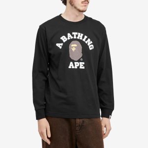 A Bathing Ape Long Sleeve College T-Shirt