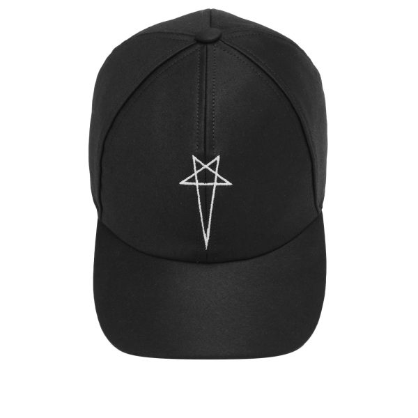 Rick Owens DRKSHDW Pentagram Logo Baseball Cap