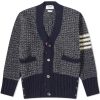 Thom Browne 4-Bar Donegal V-Neck Cardigan