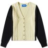 Awake NY Contrast Panel Wool Cardigan