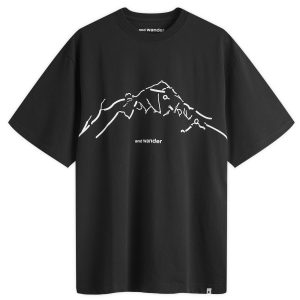 and wander x Daijiro Ohara Map Key Print T-Shirt