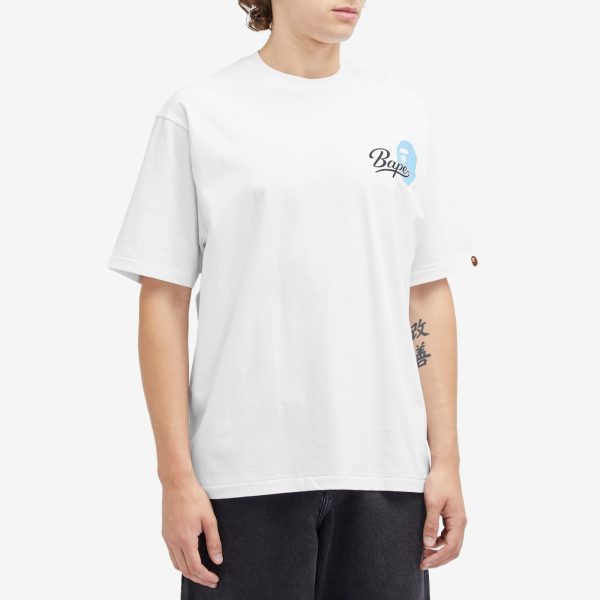 A Bathing Ape Cursive College Logo T-Shirt