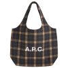 A.P.C. Ninon Plaid Wool Tote