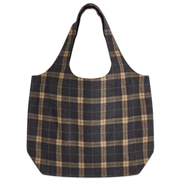 A.P.C. Ninon Plaid Wool Tote