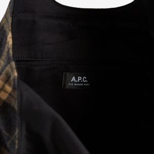 A.P.C. Ninon Plaid Wool Tote