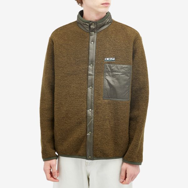 A.P.C. Ewan Wool Fleece Jacket