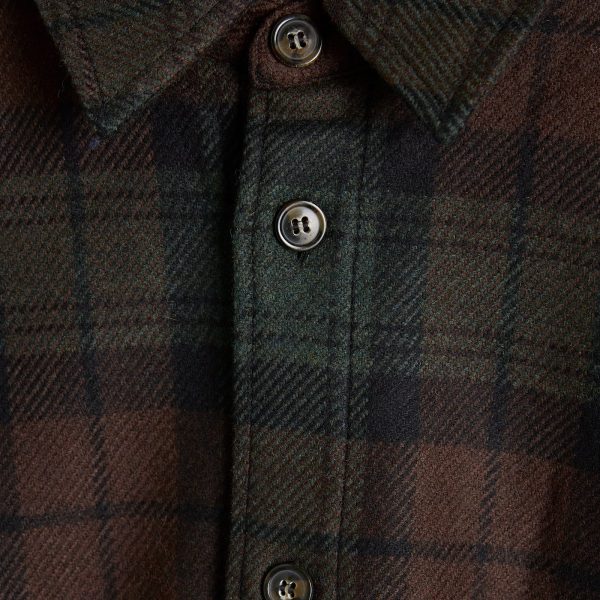 A.P.C. Bobby Wool Plaid Overshirt