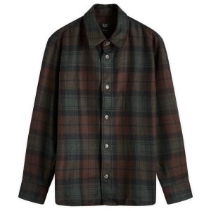 A.P.C. Bobby Wool Plaid Overshirt