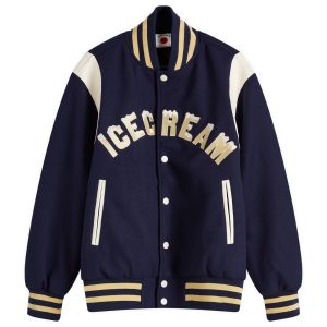 ICECREAM Drippy Varsity Jacket