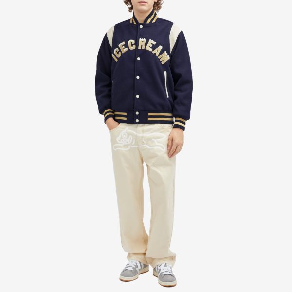 ICECREAM Drippy Varsity Jacket