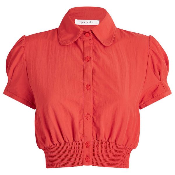 Peachy Den Deba Cropped Shirt