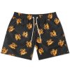 Palm Angels Burning PA Monogram Swim Shorts