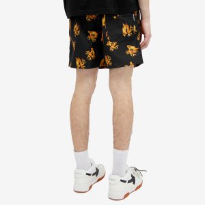 Palm Angels Burning PA Monogram Swim Shorts