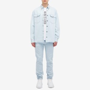 Versace Stone Wash Denim Overshirt