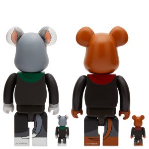 Medicom BE@RBRICK Tom & Jerry in Hogwarts House Robes 100% &