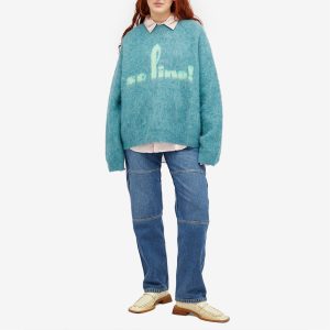 Martine Rose Mohair  V-neck Knit Jumper