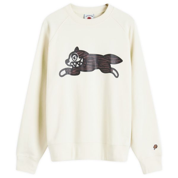 ICECREAM Woodgrain Running Dog Crewneck