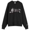 ICECREAM Woodgrain Running Dog Crewneck