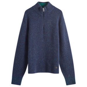 Paul Smith Ribbed Quarter Zip Sweater