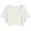 Joah Brown Slouchy Crop T-Shirt