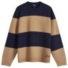 A.P.C. Edwardo Stripe Intarsia Knit Sweatshirt