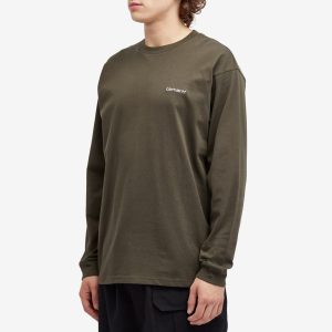 Carhartt WIP Long Sleeve Script Embroidery T-Shirt