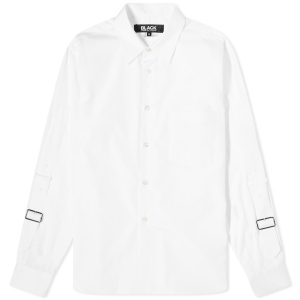 Comme des Garçons Black Cotton Buckle Sleeve Shirt