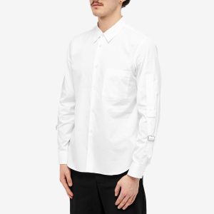 Comme des Garçons Black Cotton Buckle Sleeve Shirt