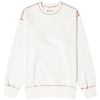 Merely Made Contrast Stitch Crew Sweat