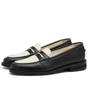 Duke + Dexter Wilde Black X White Penny Loafer