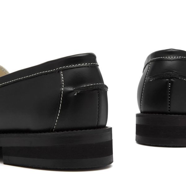 Duke + Dexter Wilde Black X White Penny Loafer