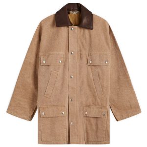 Auralee Washed Organic Canvas Rain Coat